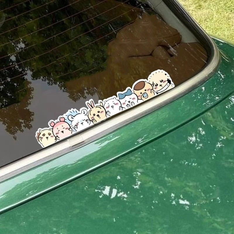 Car Accessories Japanese - Autocollant statique Kawaii Chiikawa mignon de