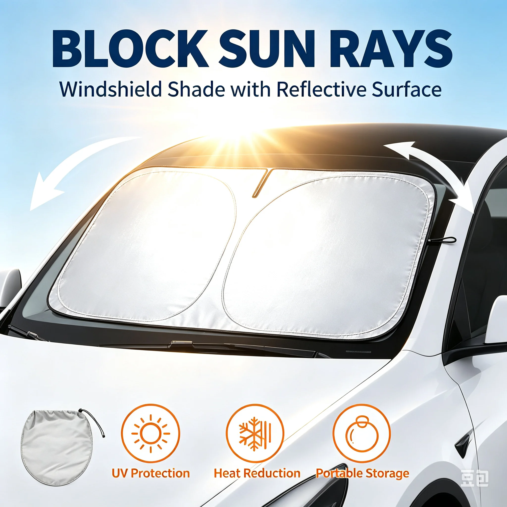 Windshield Sun Shade - Pare-soleil de voiture, pare-brise, isolation thermique,