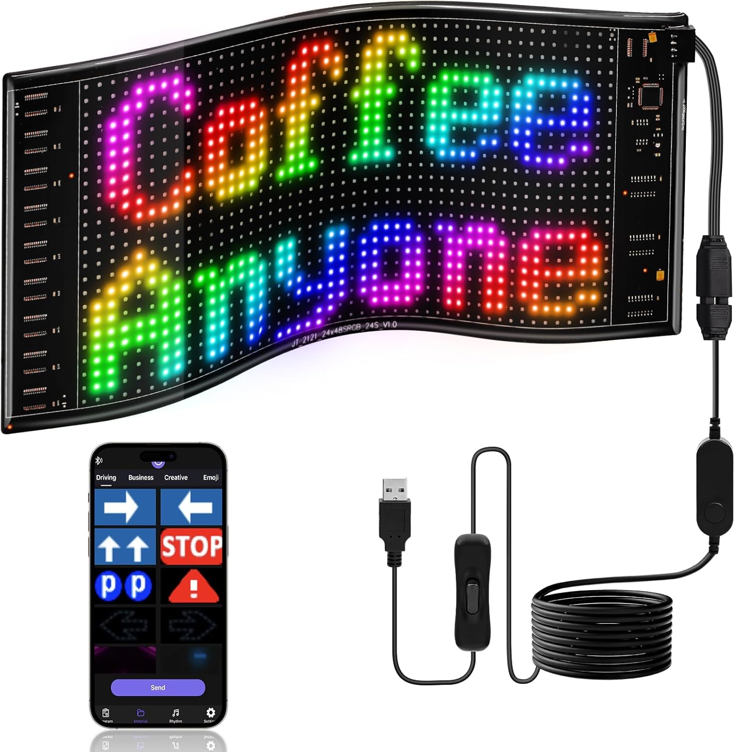 Car Led Light - LED bricolage matrice Pixel panneau LED