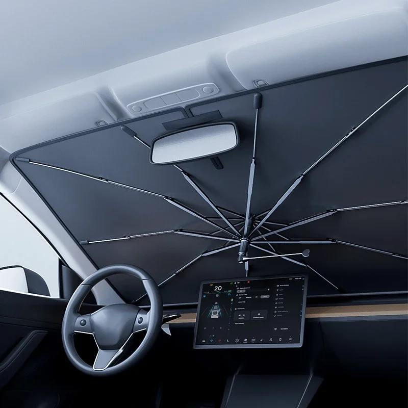Windshield Sun Shade - Pare-soleil pliable pour pare-brise de voiture,