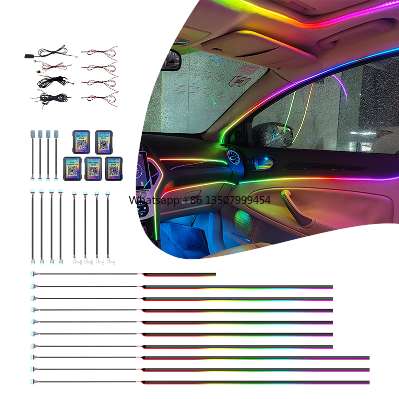 Car Led Light - Kit d'éclairage d'ambiance pour voiture, personnalisation