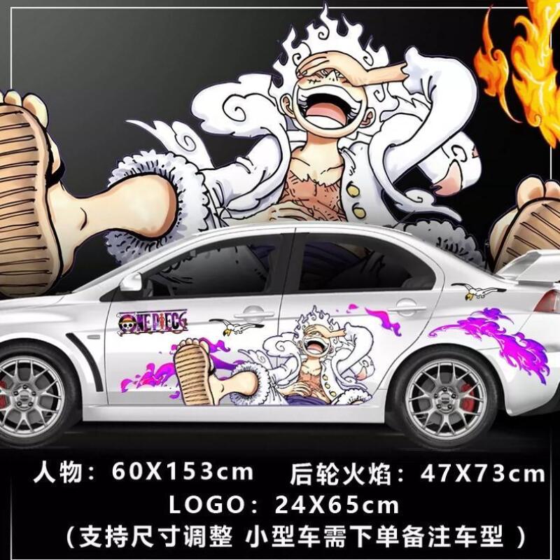 Car Accessories Japanese - Autocollant One Piece pour carrosserie de