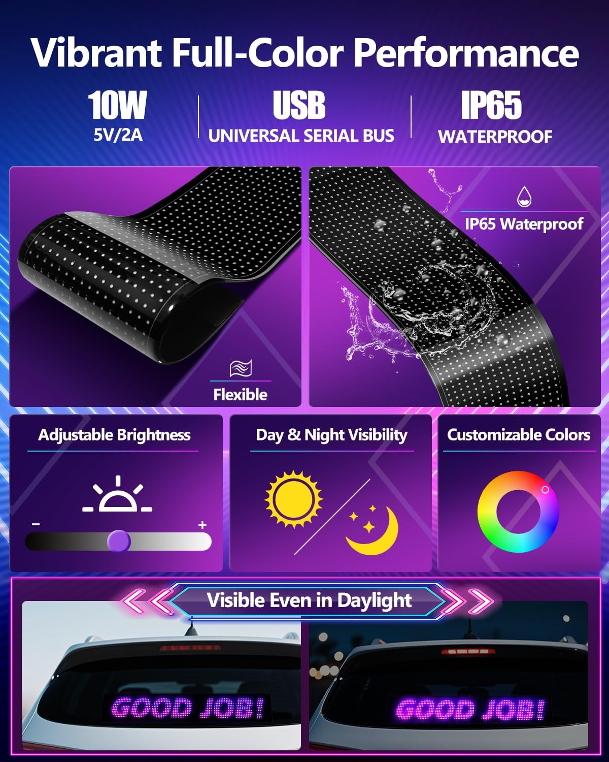 Panneau matriciel LED multifon - Car Led Light avis et prix