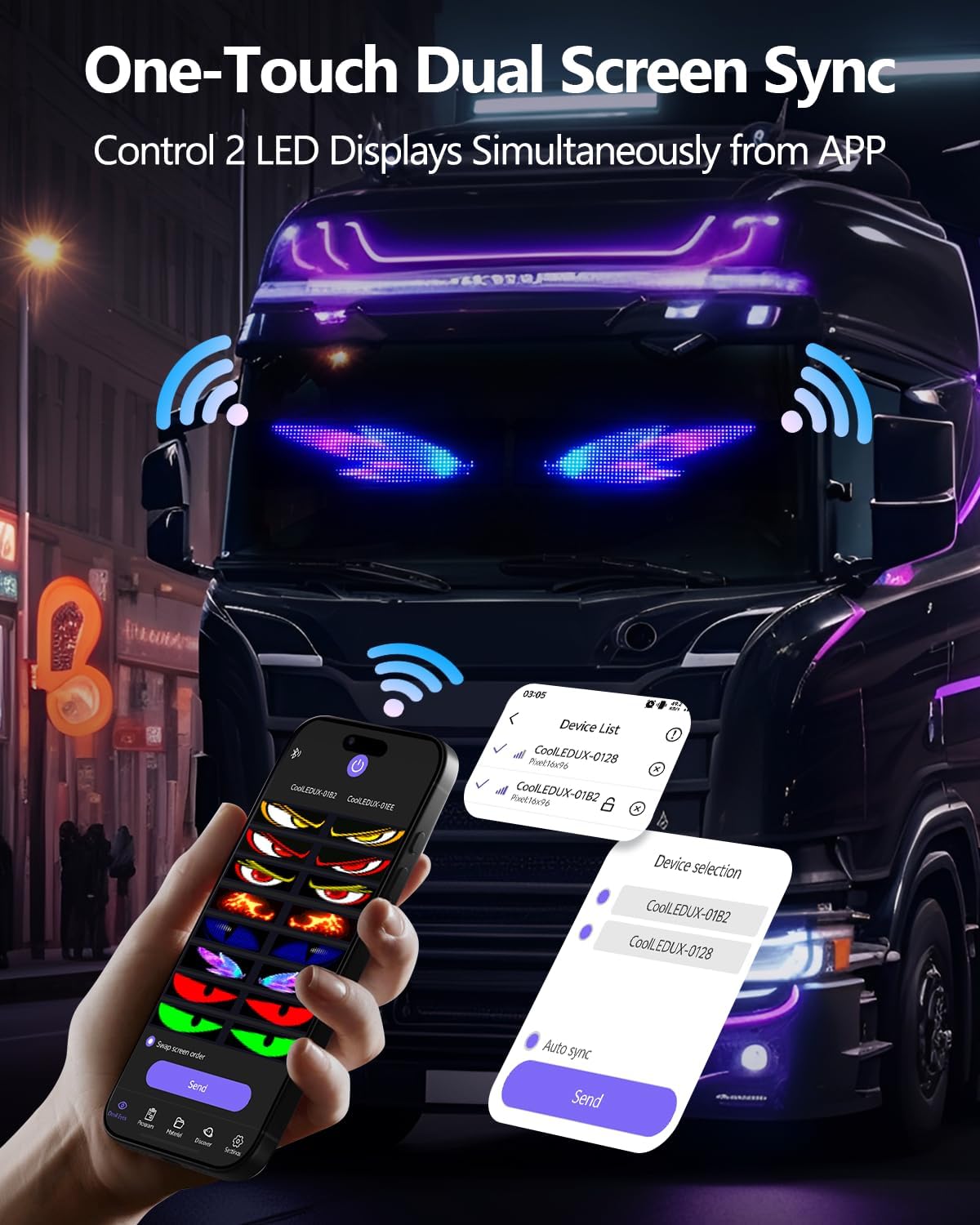 Panneau matriciel LED multifon - Car Led Light avis et prix