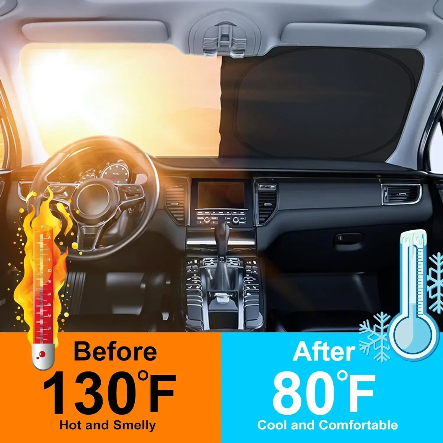 Nouvelle Pare-Soleil Pliable p - Windshield Sun Shade avis et prix