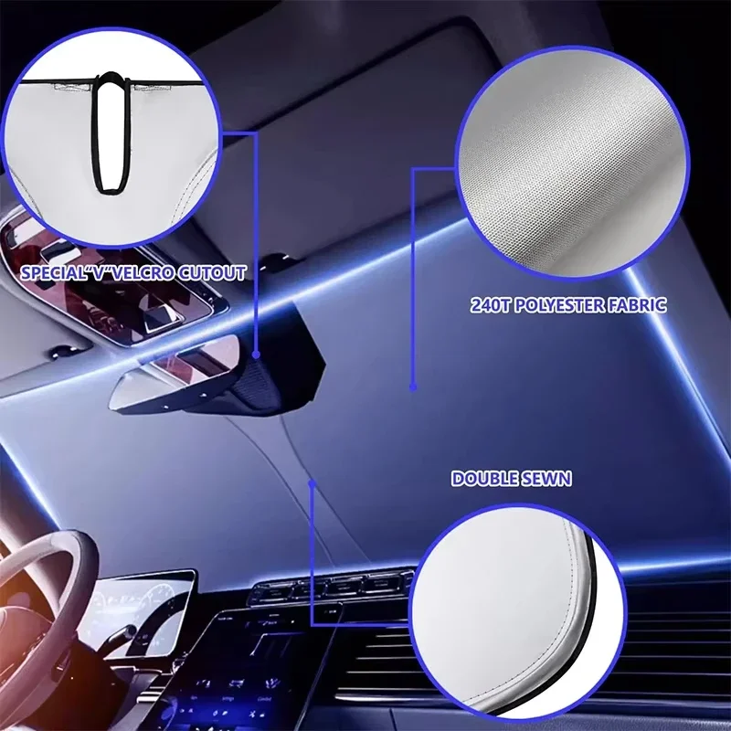 Pare-soleil de voiture, pare-b - Windshield Sun Shade avis et prix
