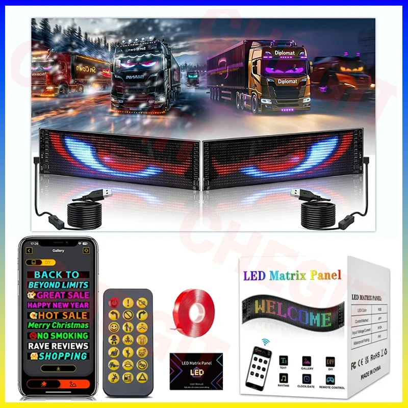 Affichage Led camion oeil voit - Car Led Light avis et prix