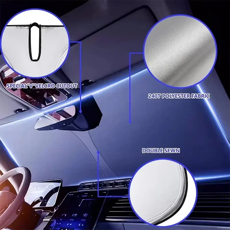 Pare-soleil pliable pour pare- - Windshield Sun Shade avis et prix