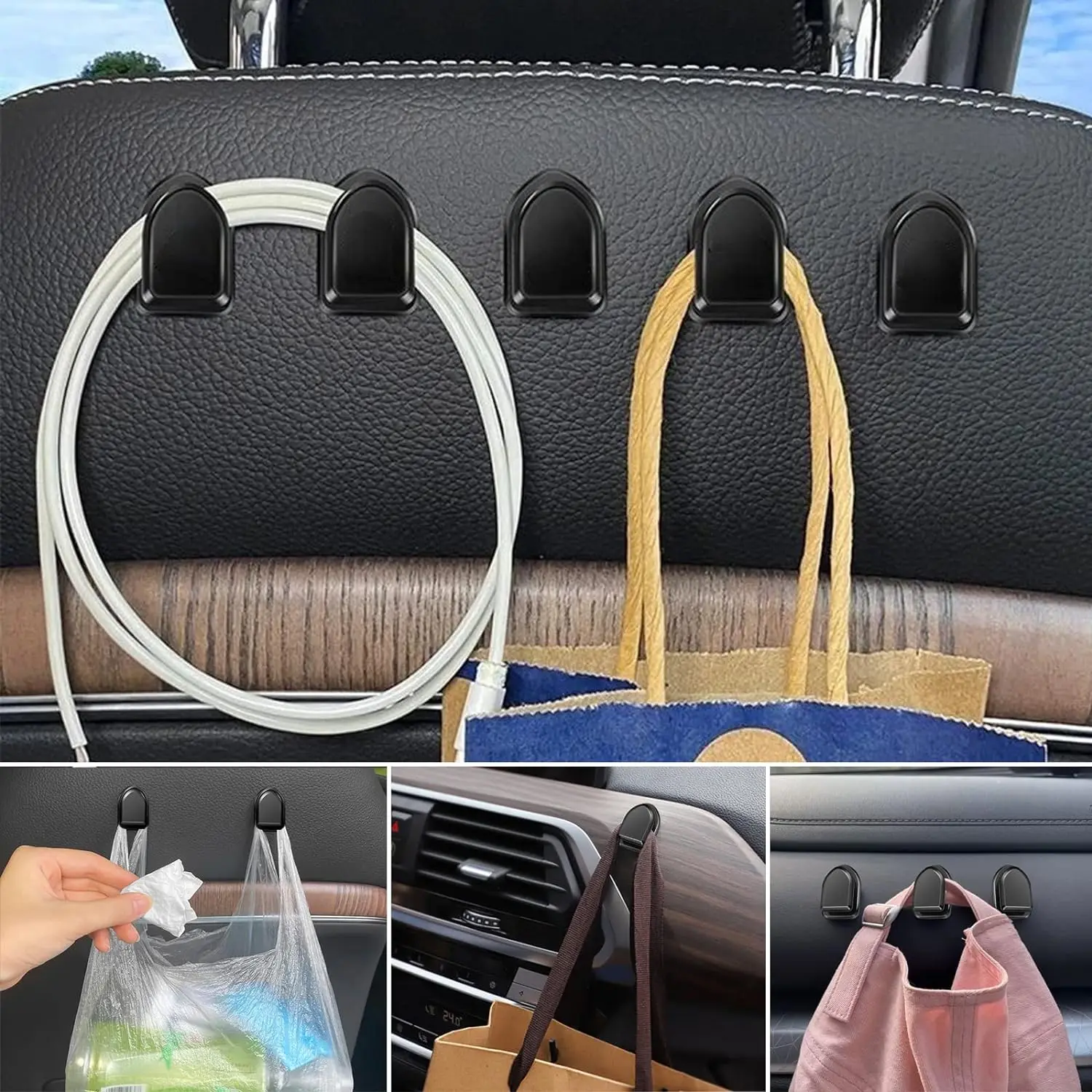 Mini crochets de voiture, supp - Car Cable Organizer avis et prix